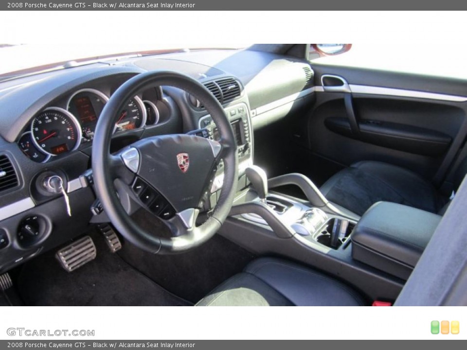 Black w/ Alcantara Seat Inlay Interior Photo for the 2008 Porsche Cayenne GTS #43725208