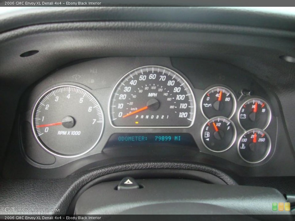 Ebony Black Interior Gauges for the 2006 GMC Envoy XL Denali 4x4 #43730580