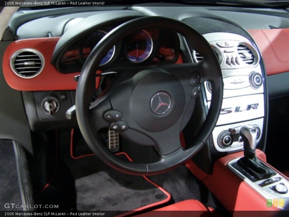 Red Leather Interior Steering Wheel for the 2006 Mercedes-Benz SLR McLaren #43735
