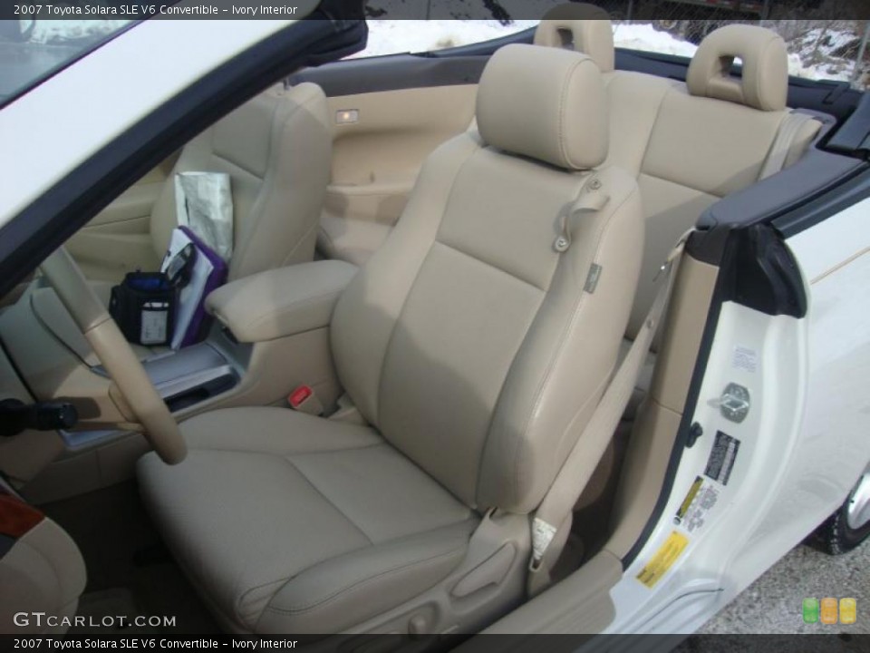 Ivory Interior Photo for the 2007 Toyota Solara SLE V6 Convertible #43741984