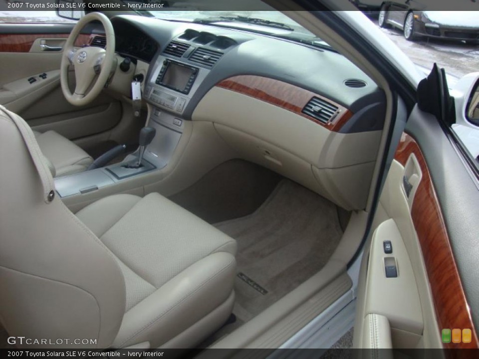 Ivory Interior Dashboard for the 2007 Toyota Solara SLE V6 Convertible #43742000