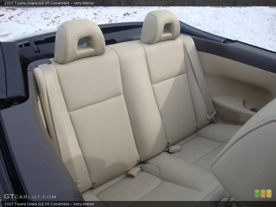 Ivory Interior Photo for the 2007 Toyota Solara SLE V6 Convertible #43742068