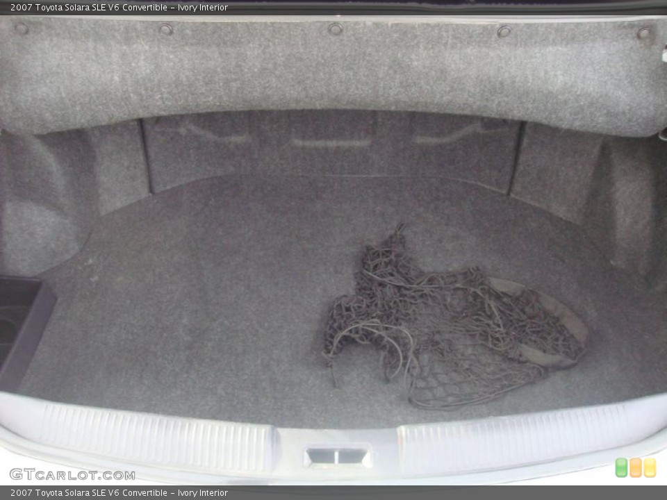 Ivory Interior Trunk for the 2007 Toyota Solara SLE V6 Convertible #43742080