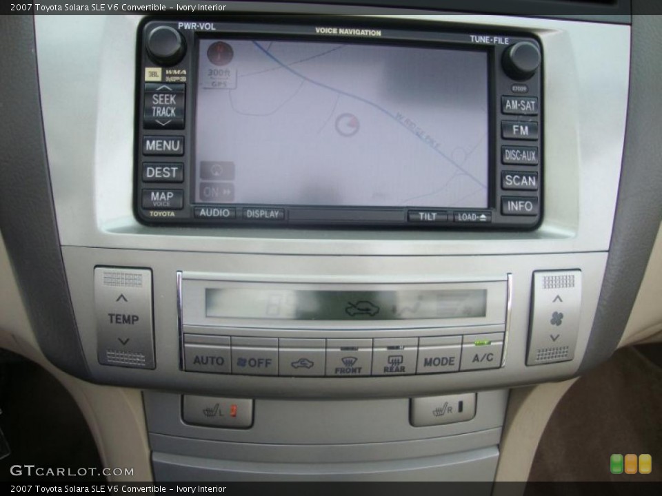 Ivory Interior Controls for the 2007 Toyota Solara SLE V6 Convertible #43742320