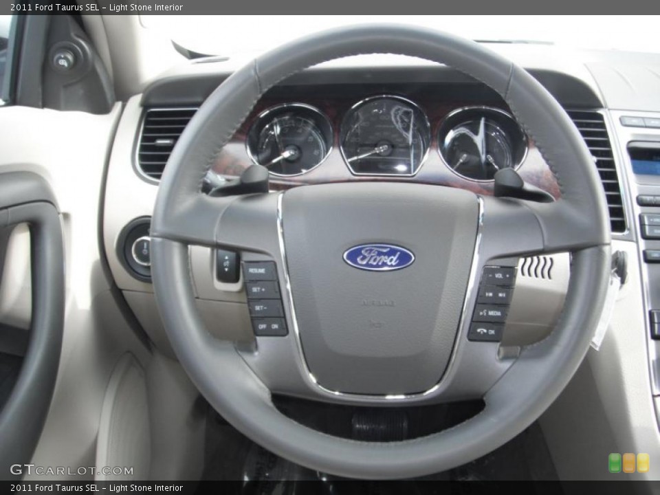 Light Stone Interior Steering Wheel for the 2011 Ford Taurus SEL #43749920