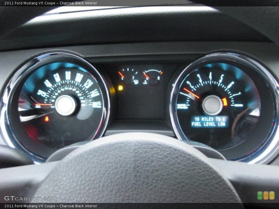 Charcoal Black Interior Gauges for the 2011 Ford Mustang V6 Coupe #43769196