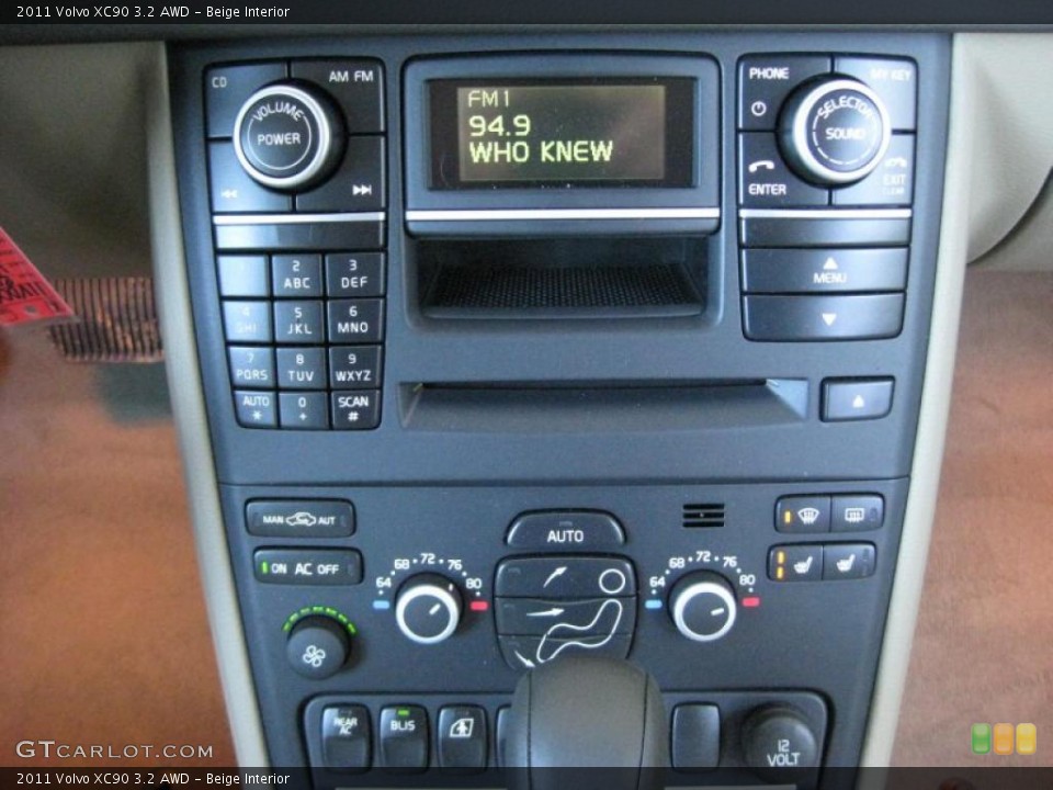 Beige Interior Controls for the 2011 Volvo XC90 3.2 AWD #43770688