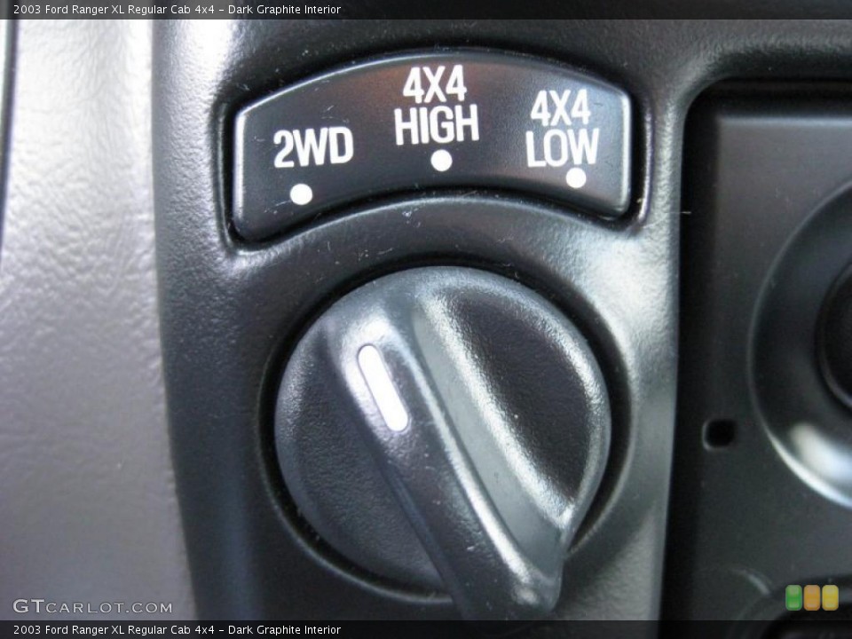Dark Graphite Interior Controls for the 2003 Ford Ranger XL Regular Cab 4x4 #43771640