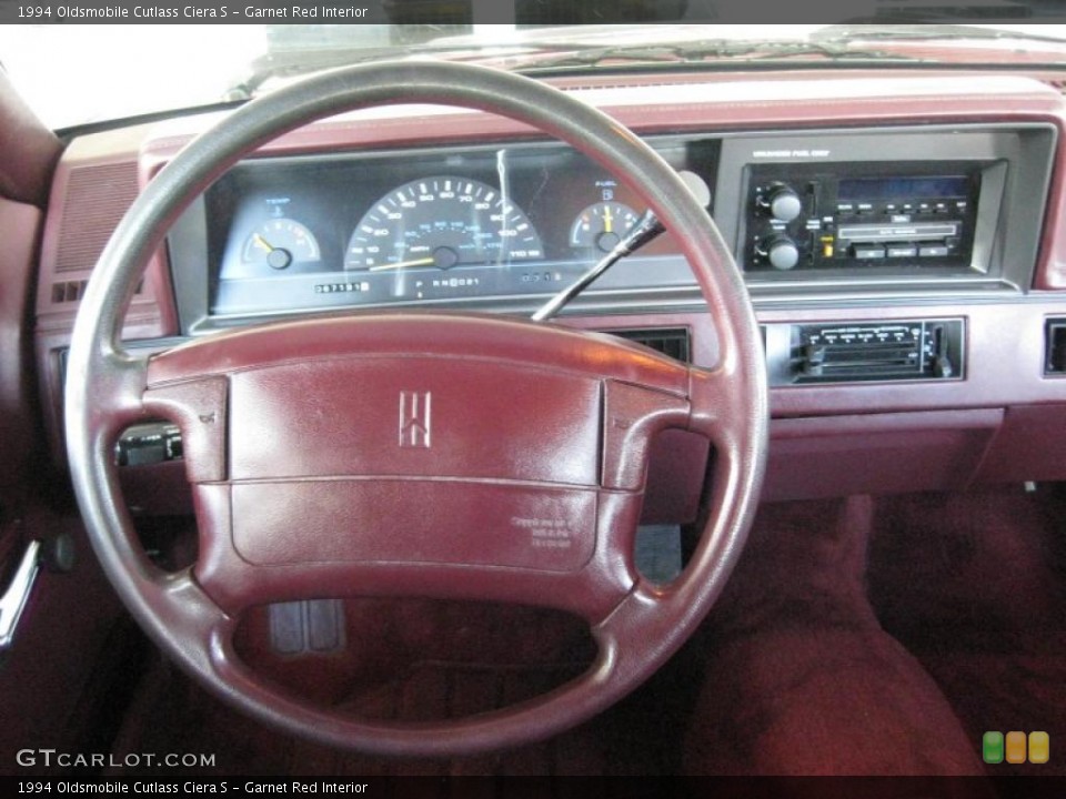 Garnet Red Interior Steering Wheel for the 1994 Oldsmobile Cutlass Ciera S #43774976