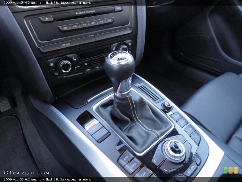 Black Silk Nappa Leather Interior Transmission for the 2009 Audi S5 4.2 quattro #43782754