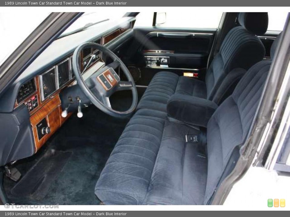 Dark Blue Interior Prime Interior for the 1989 Lincoln Town Car  #43784942