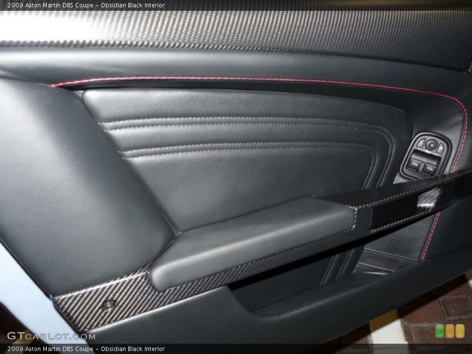 Obsidian Black Interior Door Panel for the 2009 Aston Martin DBS Coupe #43787958
