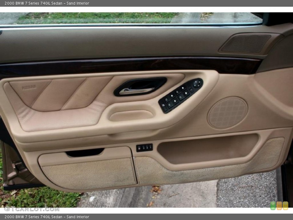 Sand Interior Door Panel for the 2000 BMW 7 Series 740iL Sedan #43789242