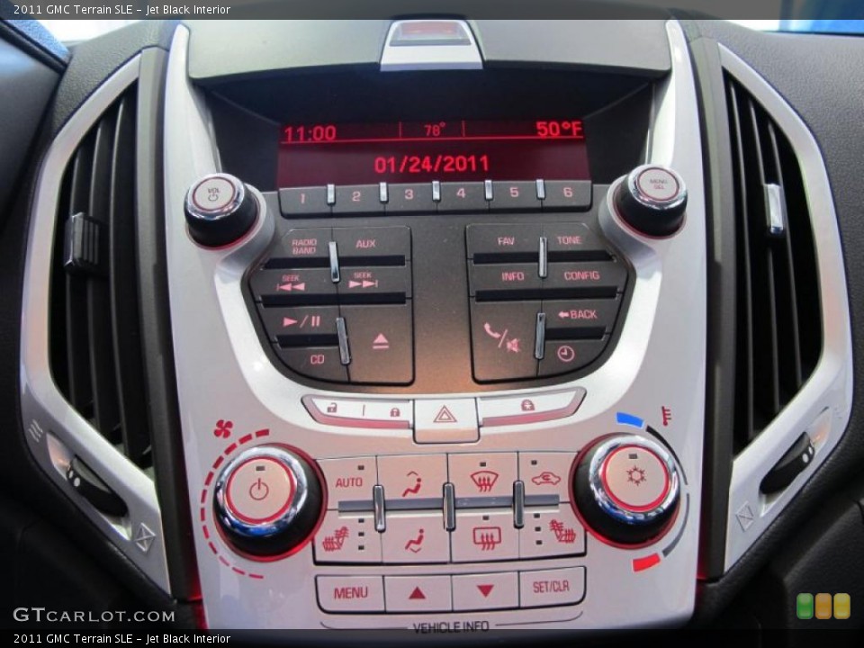 Jet Black Interior Controls for the 2011 GMC Terrain SLE #43795204