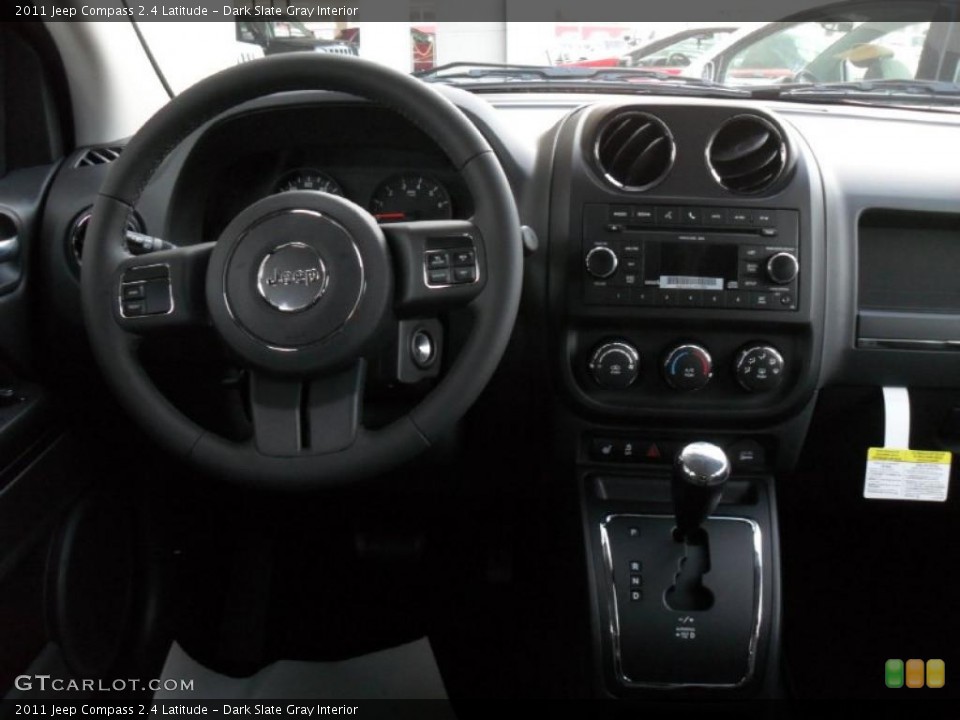 Dark Slate Gray Interior Dashboard for the 2011 Jeep Compass 2.4 Latitude #43795329