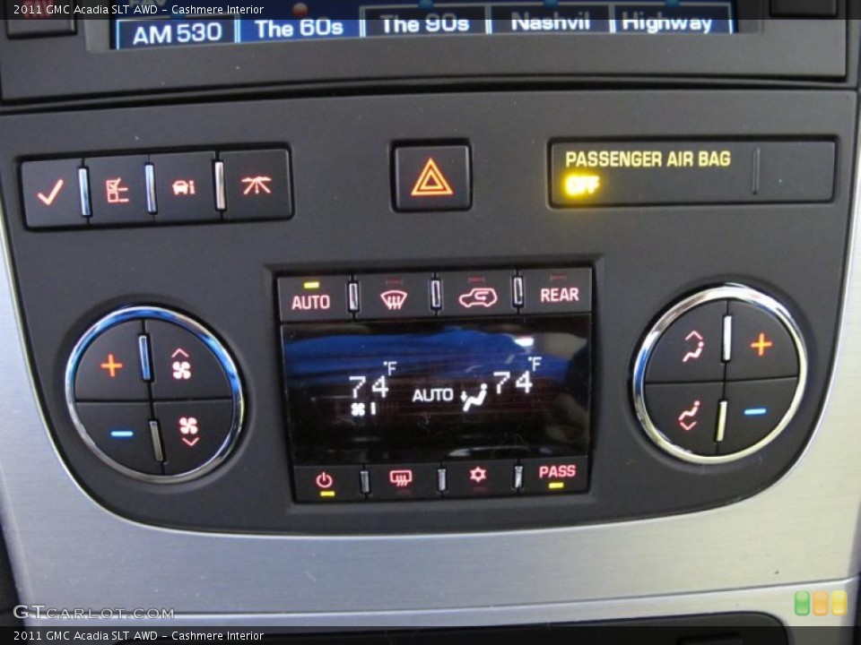 Cashmere Interior Controls for the 2011 GMC Acadia SLT AWD #43796309