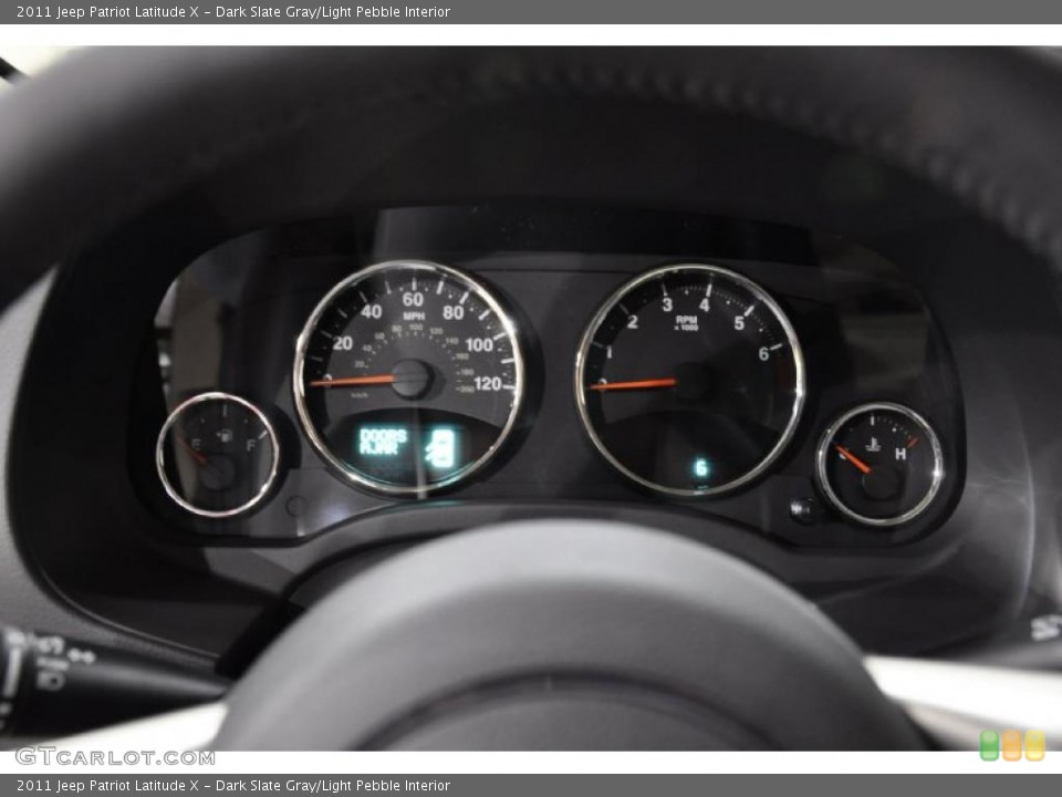 Dark Slate Gray/Light Pebble Interior Gauges for the 2011 Jeep Patriot Latitude X #43801109