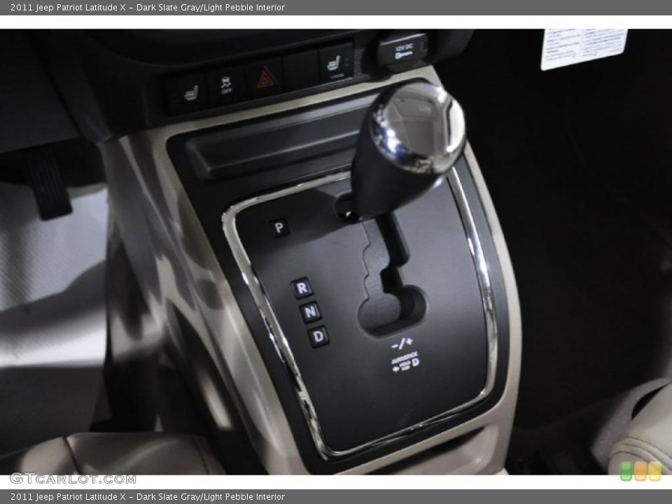 Dark Slate Gray/Light Pebble Interior Transmission for the 2011 Jeep Patriot Latitude X #43801141