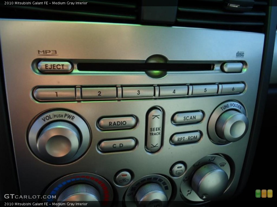 Medium Gray Interior Controls for the 2010 Mitsubishi Galant FE #43814702