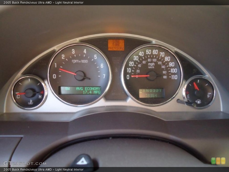 Light Neutral Interior Gauges for the 2005 Buick Rendezvous Ultra AWD #43817438