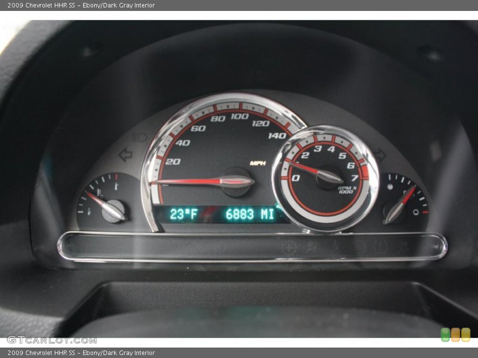Ebony/Dark Gray Interior Gauges for the 2009 Chevrolet HHR SS #43819655