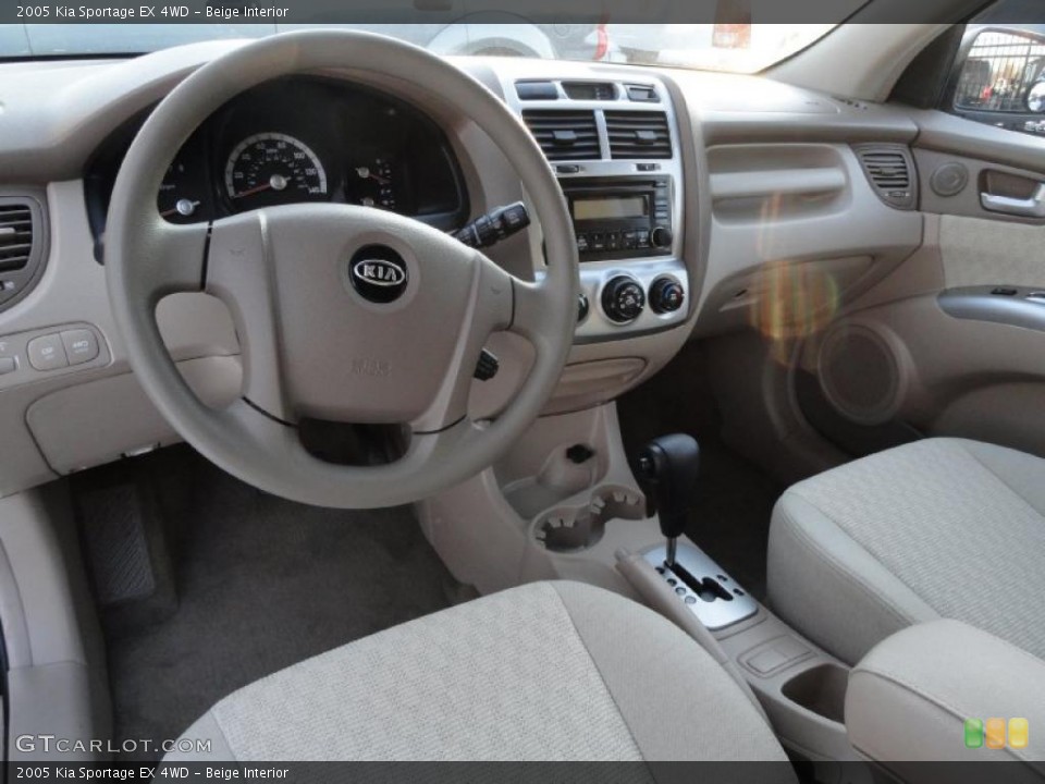 Beige Interior Prime Interior for the 2005 Kia Sportage EX 4WD #43821585