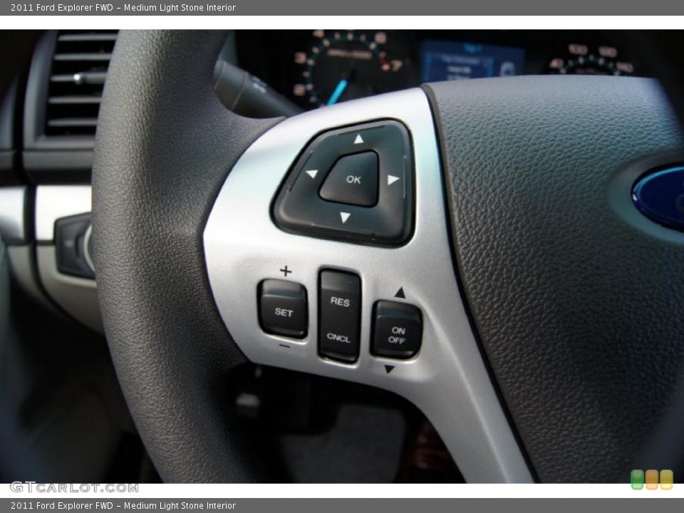 Medium Light Stone Interior Controls for the 2011 Ford Explorer FWD #43823533
