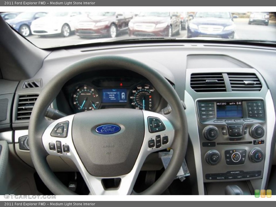 Medium Light Stone Interior Dashboard for the 2011 Ford Explorer FWD #43823561