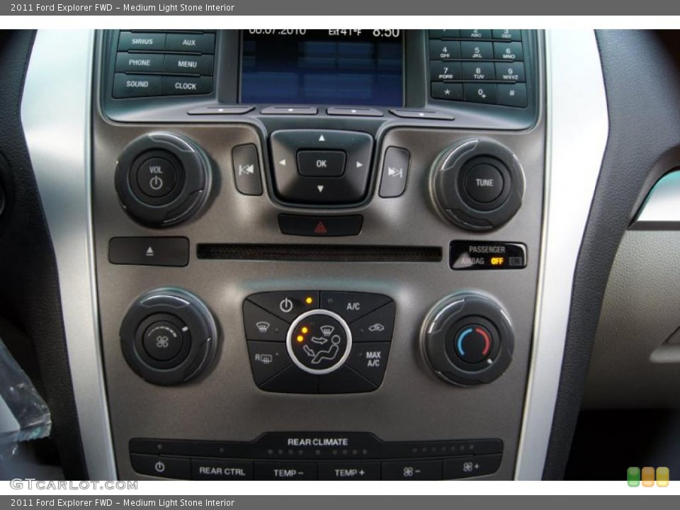 Medium Light Stone Interior Controls for the 2011 Ford Explorer FWD #43823593