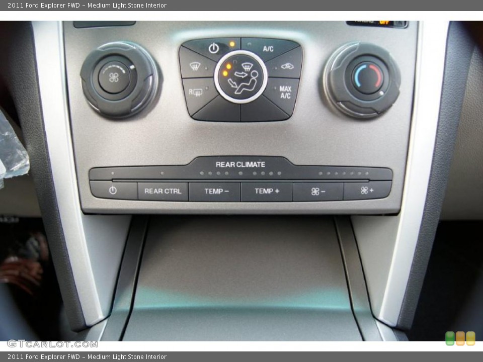 Medium Light Stone Interior Controls for the 2011 Ford Explorer FWD #43823609