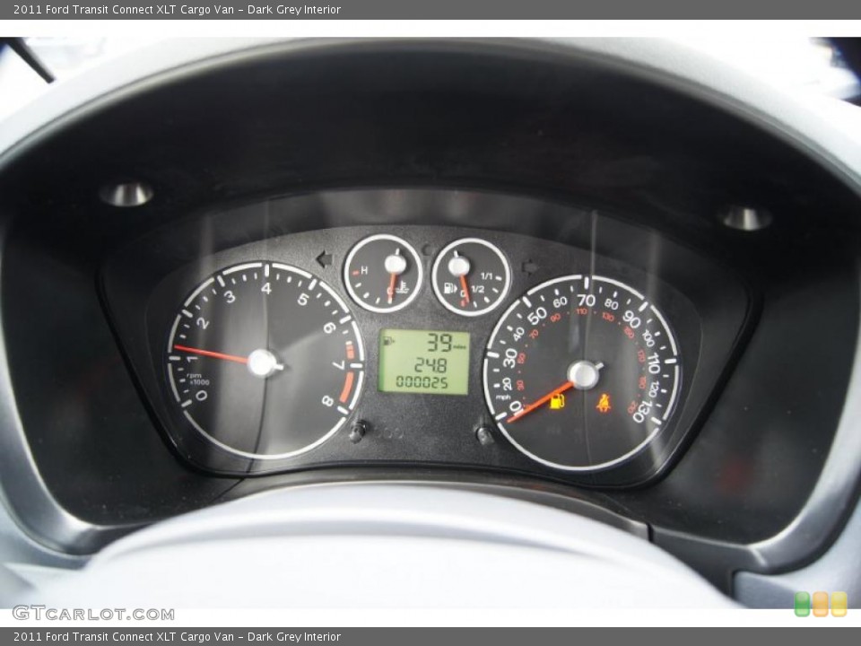 Dark Grey Interior Gauges for the 2011 Ford Transit Connect XLT Cargo Van #43824605