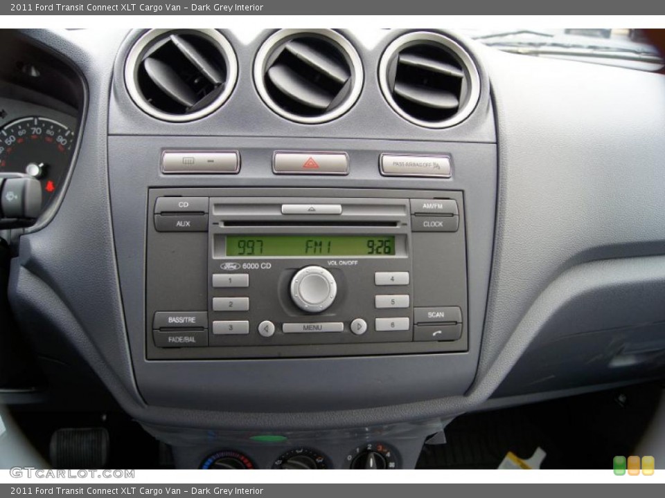 Dark Grey Interior Controls for the 2011 Ford Transit Connect XLT Cargo Van #43824641