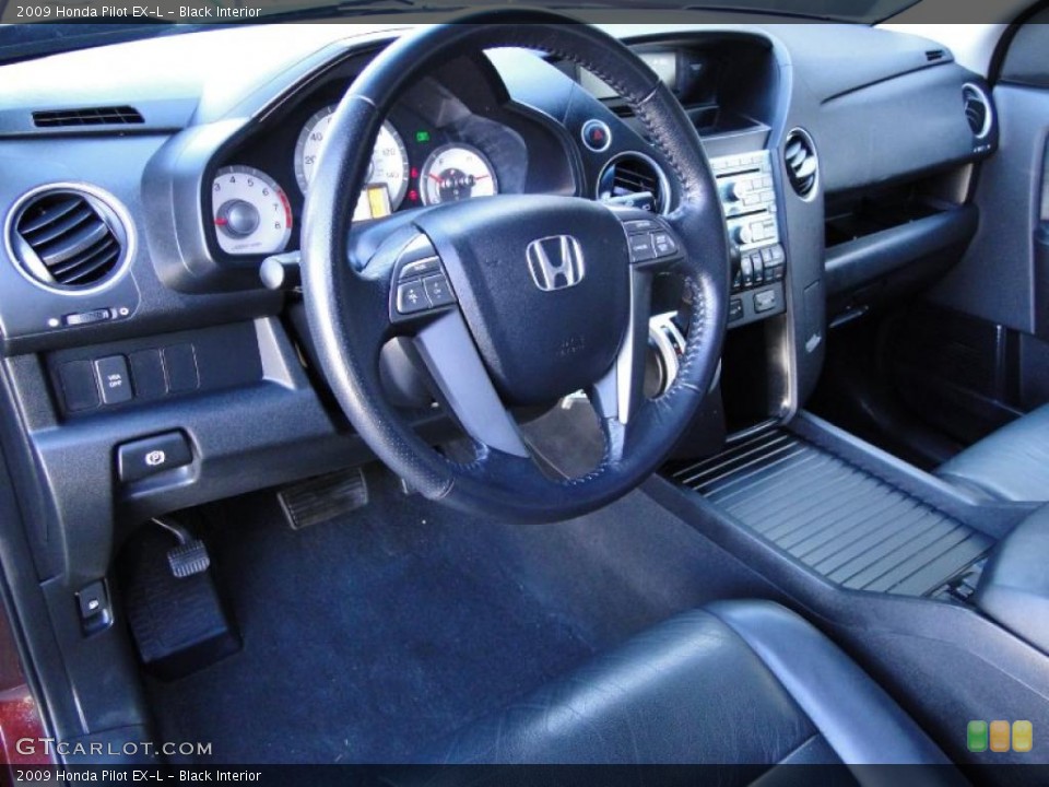 Black Interior Dashboard for the 2009 Honda Pilot EX-L #43825755