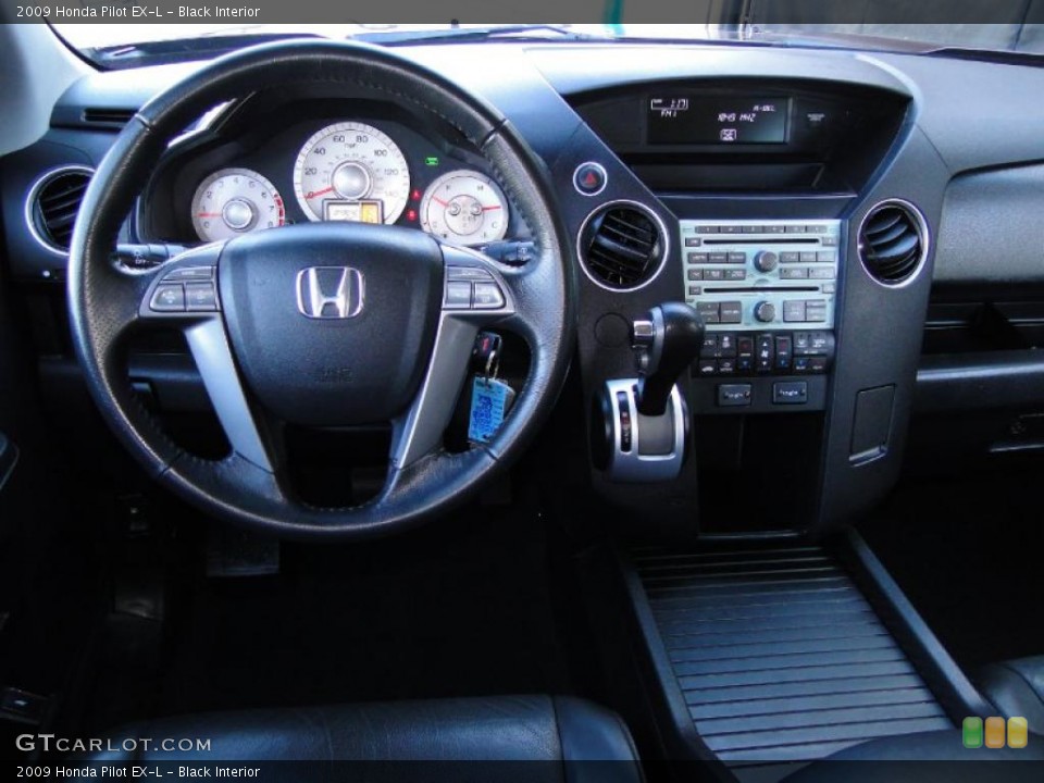 Black Interior Dashboard for the 2009 Honda Pilot EX-L #43825861