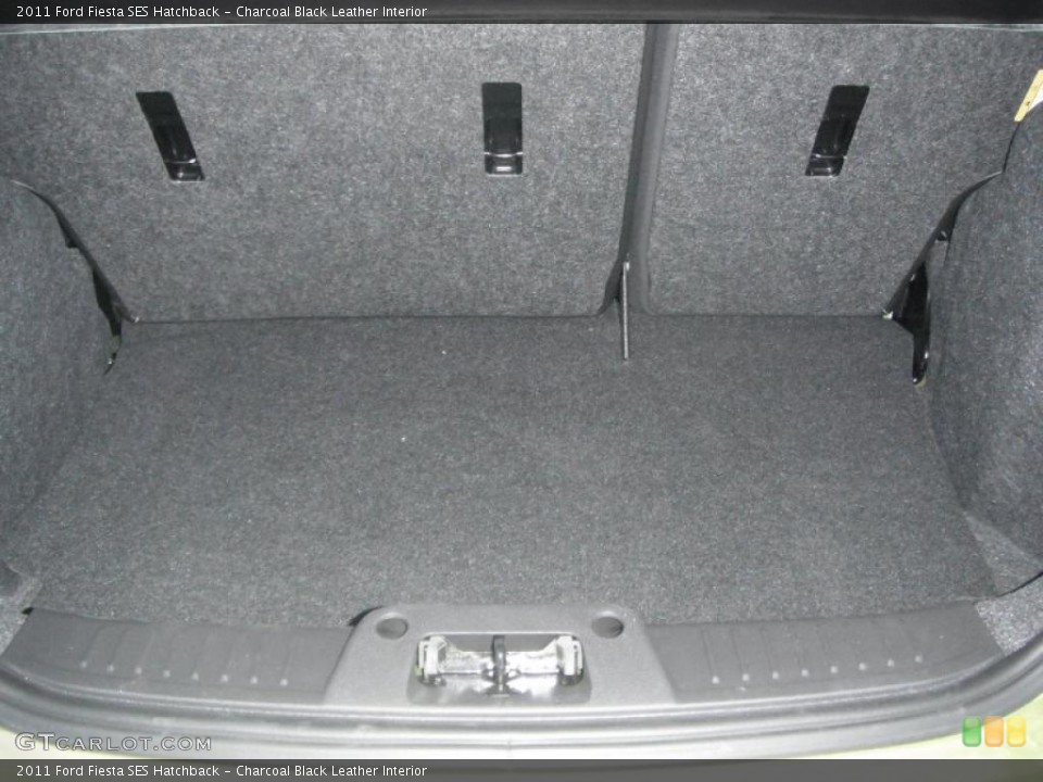 Charcoal Black Leather Interior Trunk for the 2011 Ford Fiesta SES Hatchback #43827348