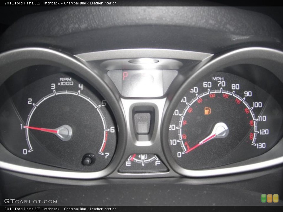 Charcoal Black Leather Interior Gauges for the 2011 Ford Fiesta SES Hatchback #43827469