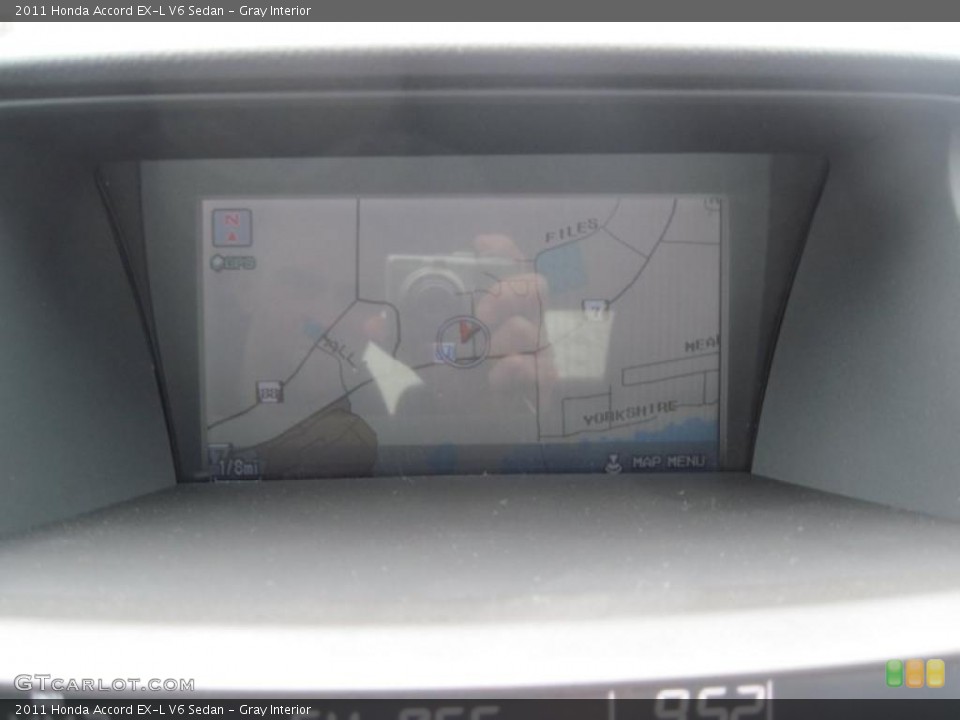 Gray Interior Navigation for the 2011 Honda Accord EX-L V6 Sedan #43829229