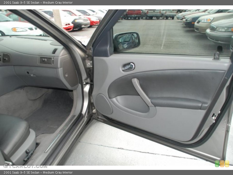 Medium Gray Interior Door Panel for the 2001 Saab 9-5 SE Sedan #43835037