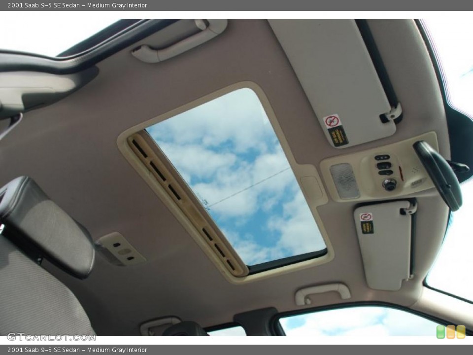 Medium Gray Interior Sunroof for the 2001 Saab 9-5 SE Sedan #43835133
