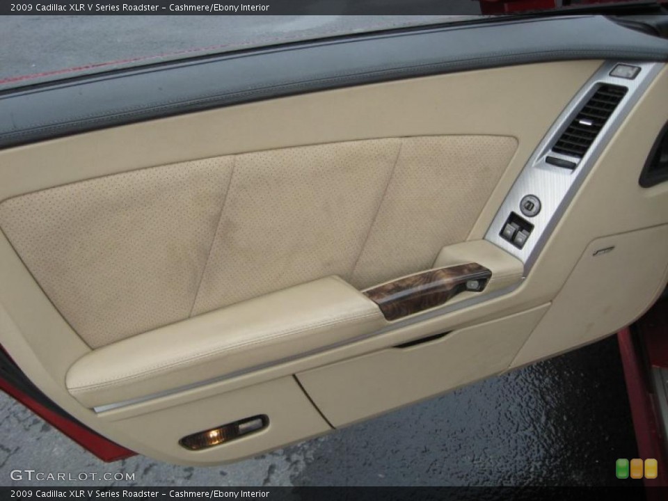 Cashmere/Ebony Interior Door Panel for the 2009 Cadillac XLR V Series Roadster #43838710