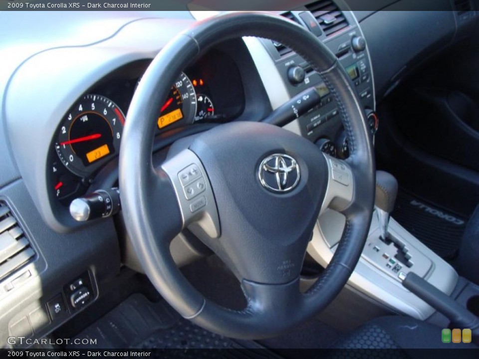 Dark Charcoal Interior Steering Wheel for the 2009 Toyota Corolla XRS #43841841