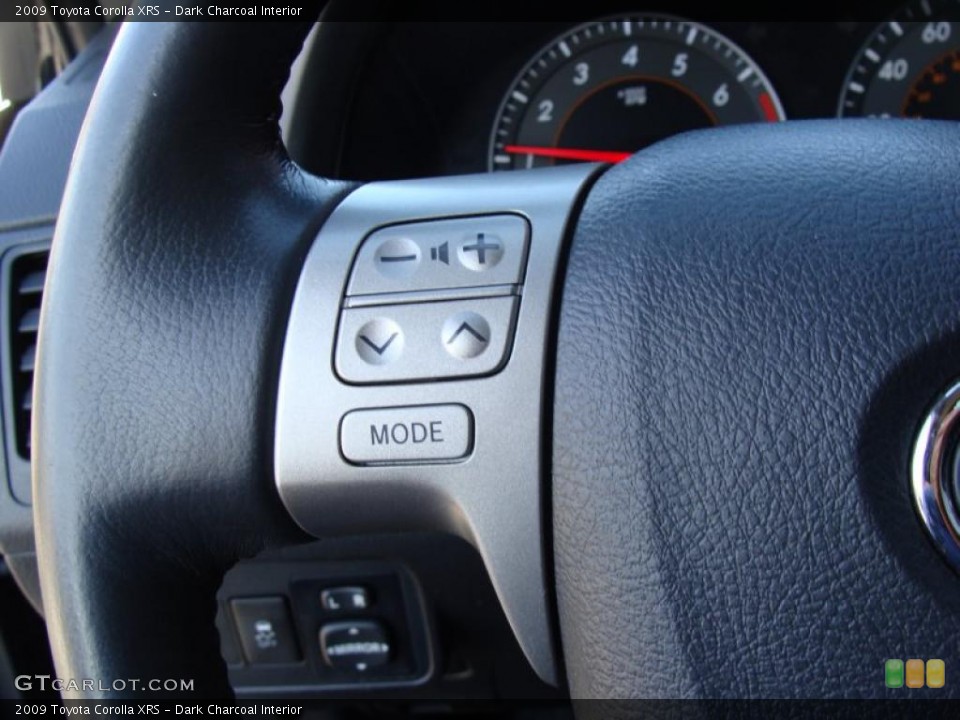Dark Charcoal Interior Controls for the 2009 Toyota Corolla XRS #43841856
