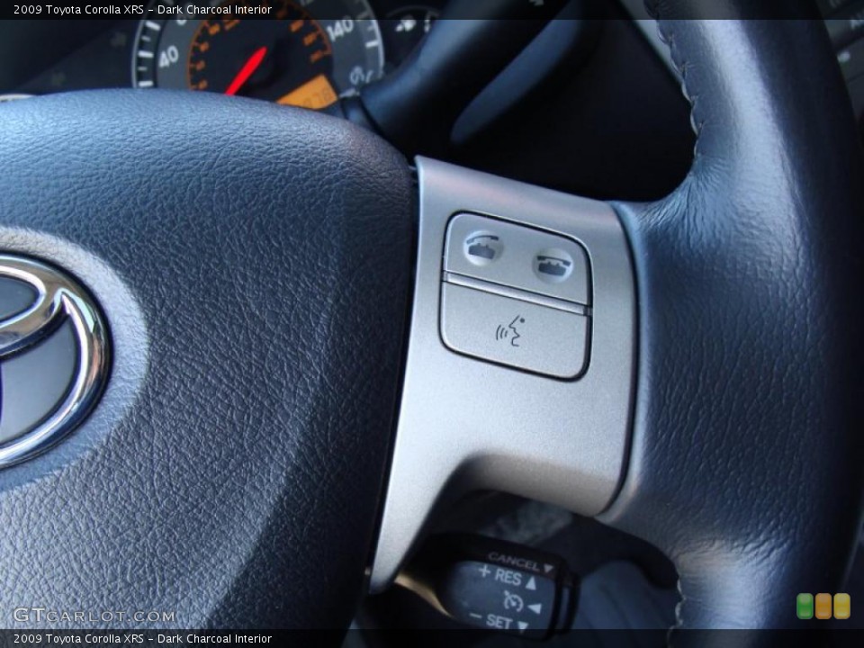 Dark Charcoal Interior Controls for the 2009 Toyota Corolla XRS #43841869