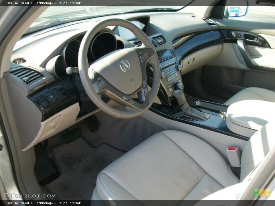 Taupe Interior Prime Interior for the 2008 Acura MDX Technology #43843973