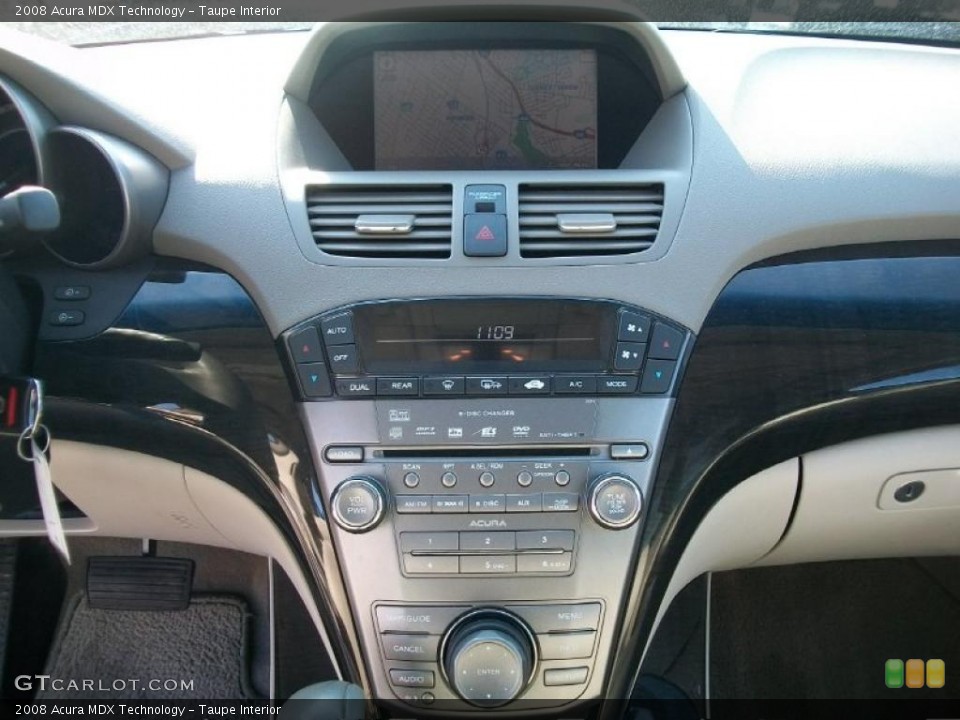 Taupe Interior Controls for the 2008 Acura MDX Technology #43844085