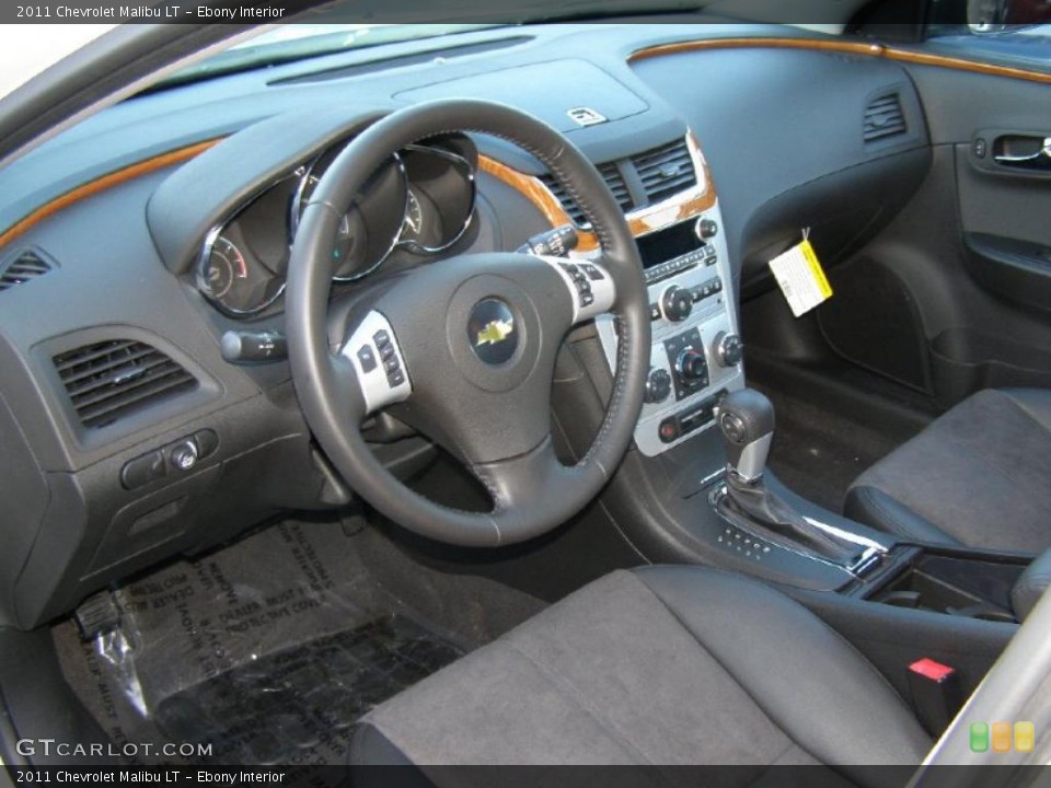 Ebony Interior Prime Interior for the 2011 Chevrolet Malibu LT #43845549
