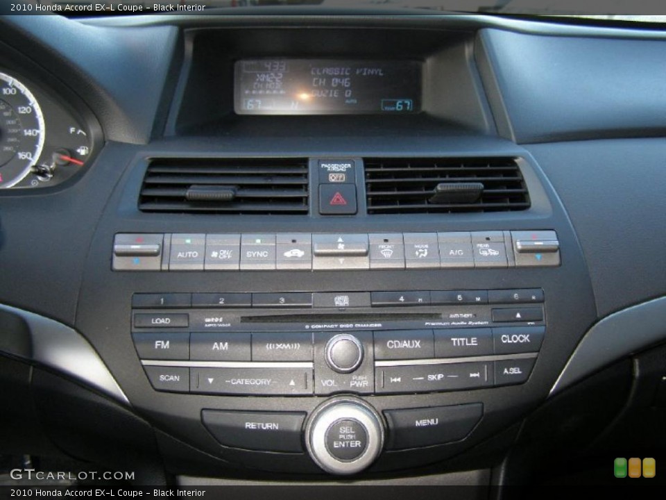 Black Interior Controls for the 2010 Honda Accord EX-L Coupe #43847757