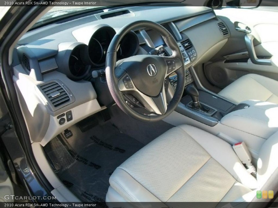 Taupe Interior Prime Interior for the 2010 Acura RDX SH-AWD Technology #43848429