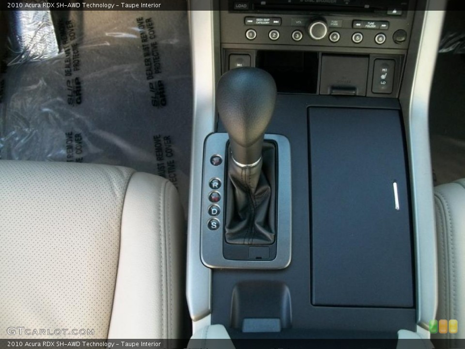 Taupe Interior Transmission for the 2010 Acura RDX SH-AWD Technology #43848569