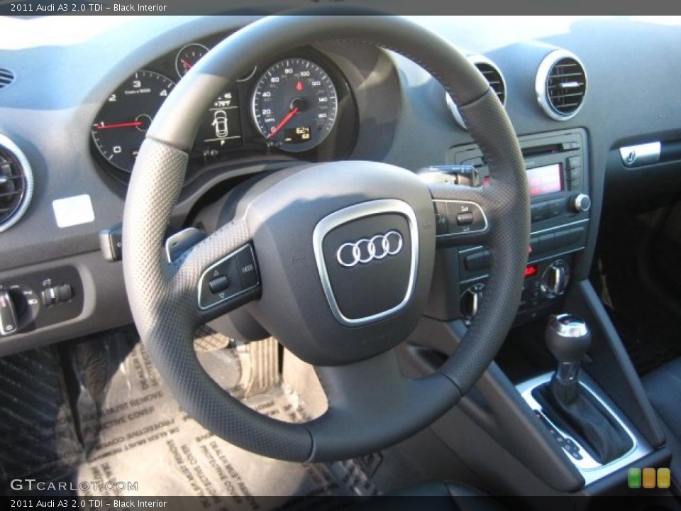 Black Interior Steering Wheel for the 2011 Audi A3 2.0 TDI #43851233